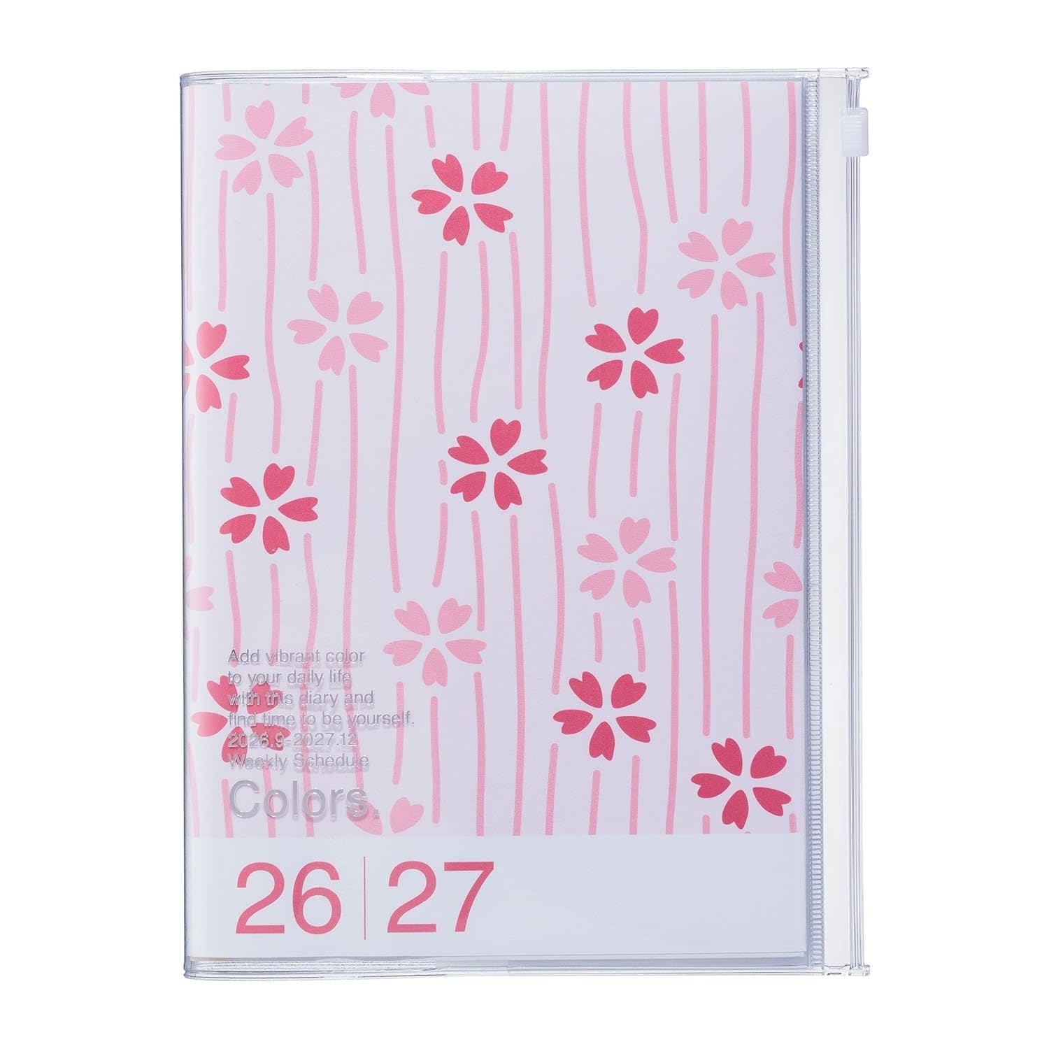MARK'S EUROPE Agenda sept 2026-déc 2027 A5 Patterns , Cherry Blossom 21,5x16,4cm