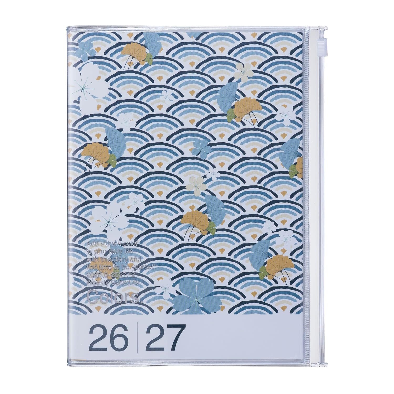 MARK'S EUROPE Agenda sept 2026-déc 2027 A5 Patterns , Wave Green 21,5x16,4cm