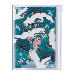 MARK'S EUROPE Agenda sept 2026-déc 2027 A6 Japan , Birds Green 15,5x11,5cm