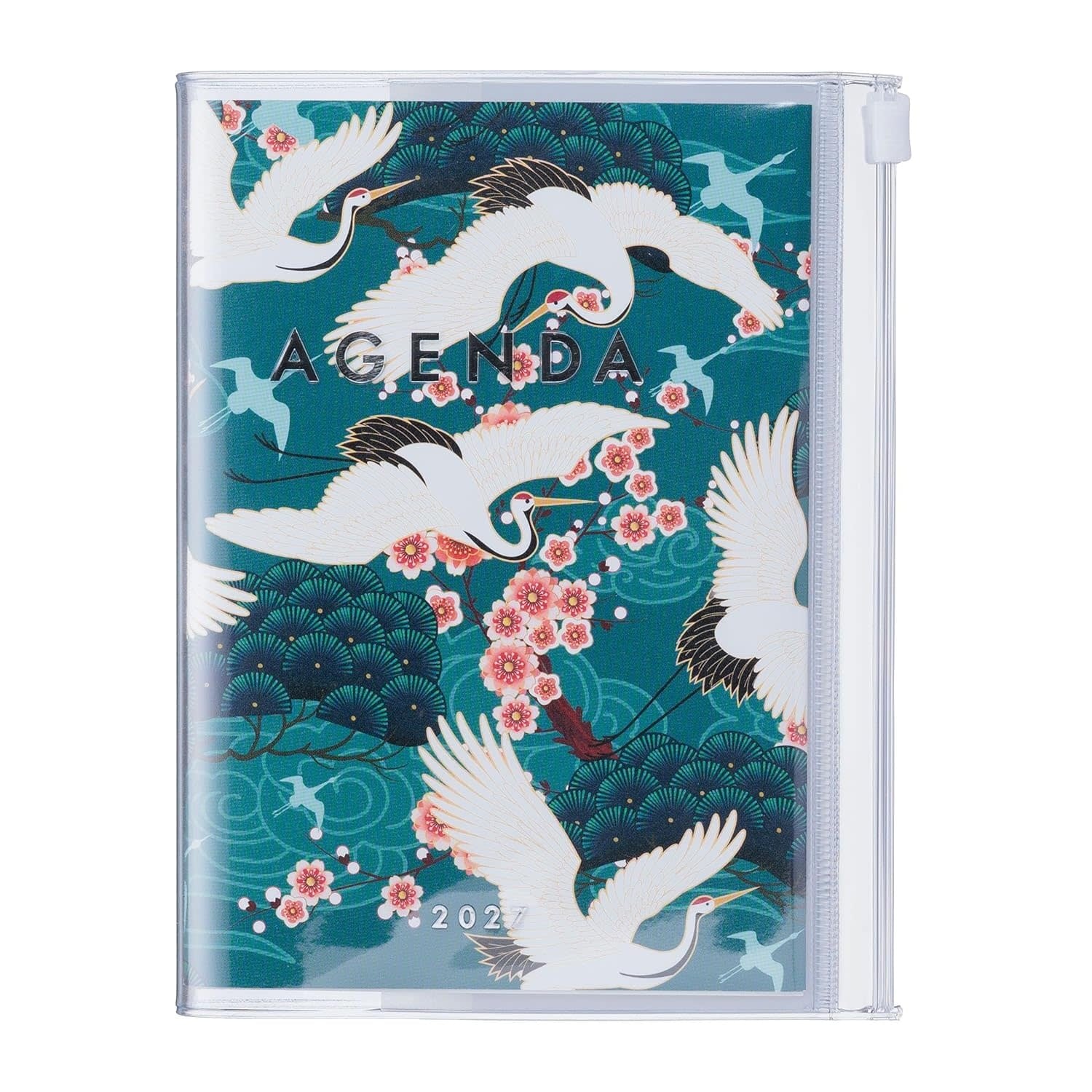 MARK'S EUROPE Agenda sept 2026-déc 2027 A6 Japan , Birds Green 15,5x11,5cm