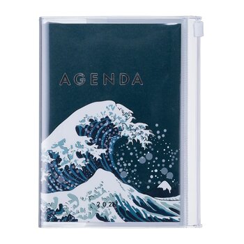 MARK'S EUROPE Agenda sept 2026-déc 2027 A6 Japan , Wave Navy 15,5x11,5cm