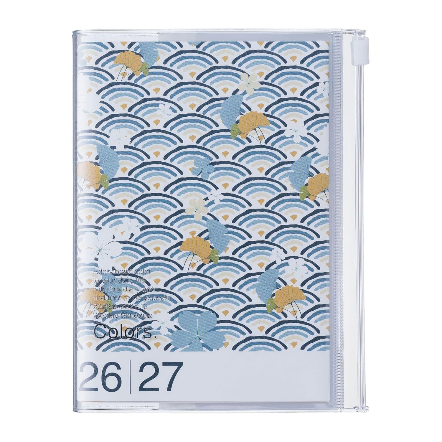 MARK'S EUROPE Agenda sept 2026-déc 2027 A6 Patterns , Wave Green 15,5x11,5cm