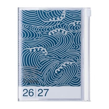 MARK'S EUROPE Agenda sept 2026-déc 2027 A6 Patterns , Wave Navy 15,5x11,5cm
