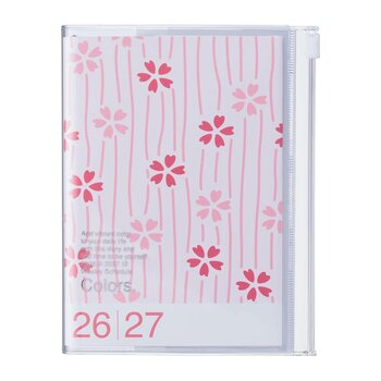 MARK'S EUROPE Agenda sept 2026-déc 2027 A6 Patterns , Cherry Blossom 15,5x11,5cm