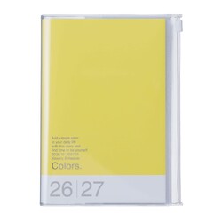 MARK'S EUROPE Agenda sept 2026-déc 2027 B6 Colors , Yellow 18,6x13,8cm