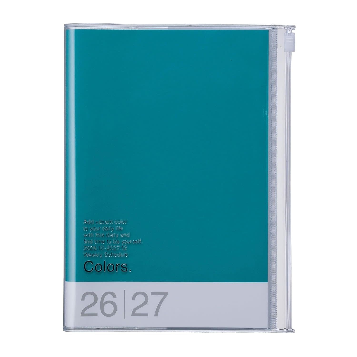 MARK'S EUROPE Agenda sept 2026-déc 2027 B6 Colors , Green 18,6x13,8cm