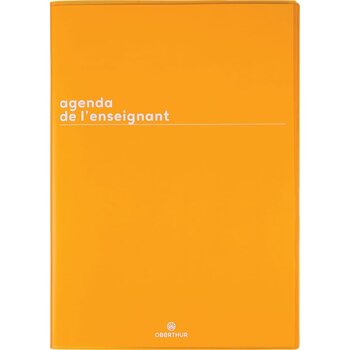 OBERTHUR Agenda enseignant PEFC Boreal Moutarde 21,5x30cm