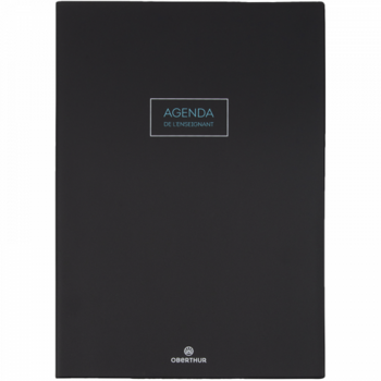 OBERTHUR Agenda enseignant PEFC Cirrus Noir 30x21,5cm