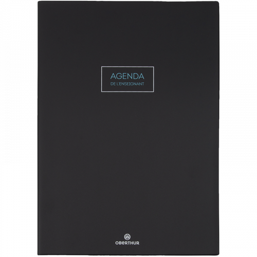 OBERTHUR Agenda enseignant PEFC Cirrus Noir 30x21,5cm
