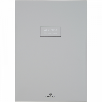 OBERTHUR Agenda enseignant PEFC Cirrus Gris clair 30x21,5cm