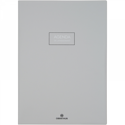 OBERTHUR Agenda enseignant PEFC Cirrus Gris clair 30x21,5cm