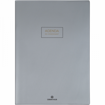 OBERTHUR Agenda enseignant PEFC Cirrus Gris foncé 30x21,5cm