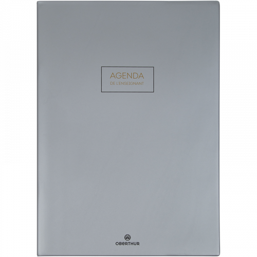 OBERTHUR Agenda enseignant PEFC Cirrus Gris foncé 30x21,5cm
