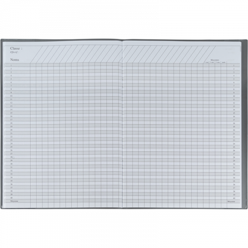 OBERTHUR Agenda enseignant PEFC Cirrus Gris foncé 30x21,5cm