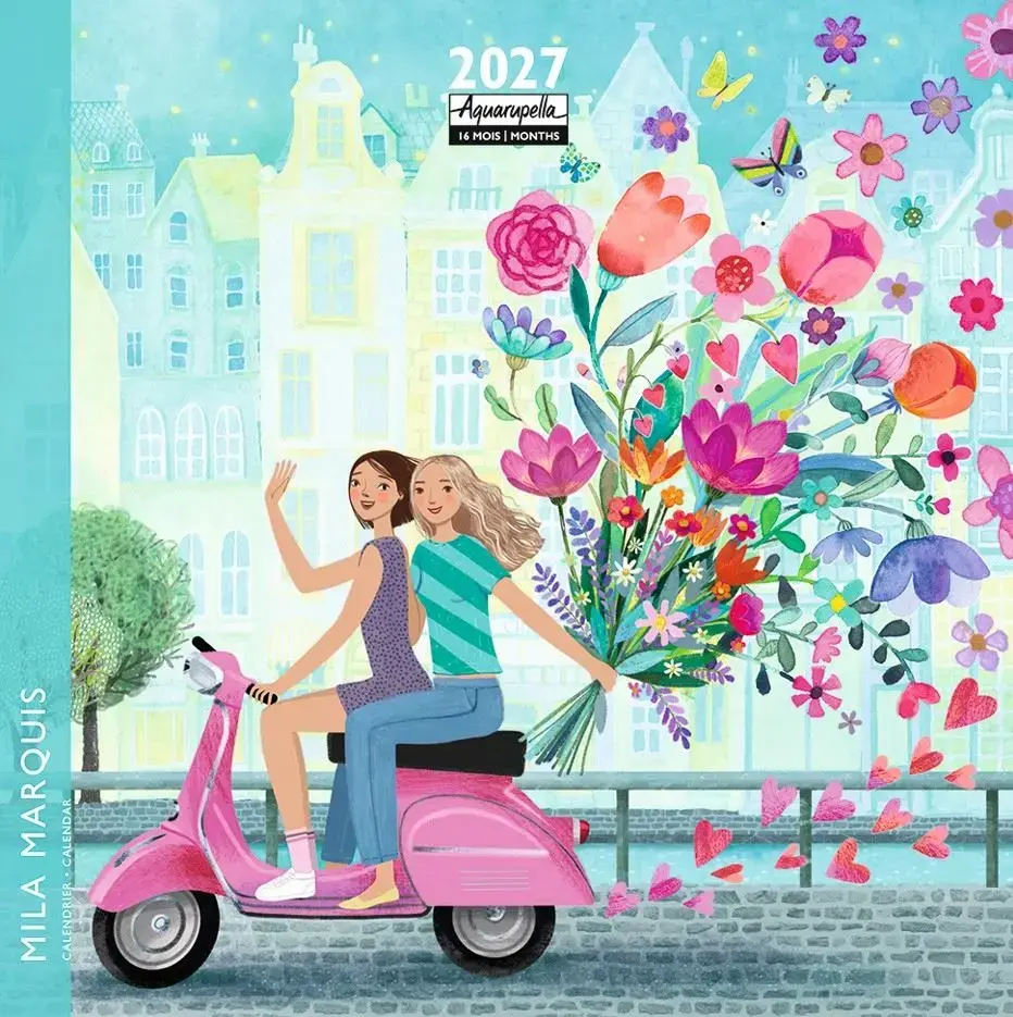 Calendriers 16x16 illustr 2027 Mila Marquis