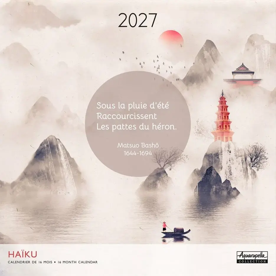 Calendriers 30x30 2027 Haïku