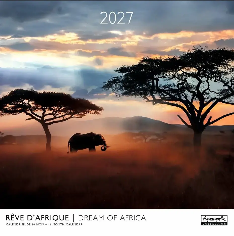 Calendriers 30x30 2027 Rêves d'Afrique