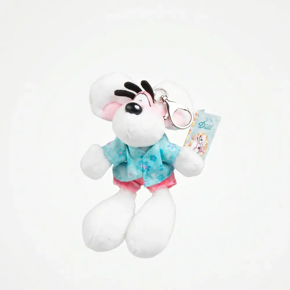 DIDDL Porte-clés peluche tenue summer 15cm