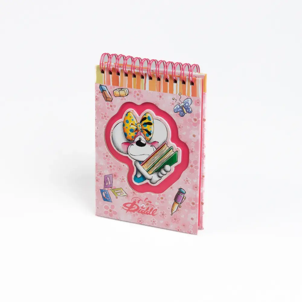 DIDDL Carnet A6 spirale 11×1,9×16cm modèles aléatoires