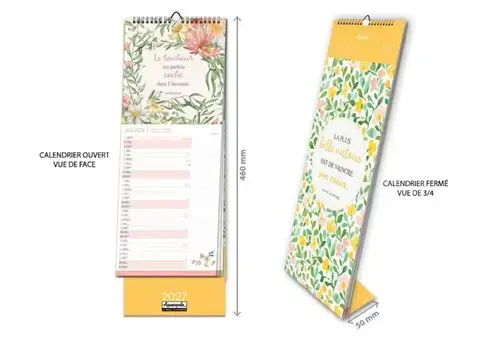 Calendriers Longs 16,5x41 2027 Citations