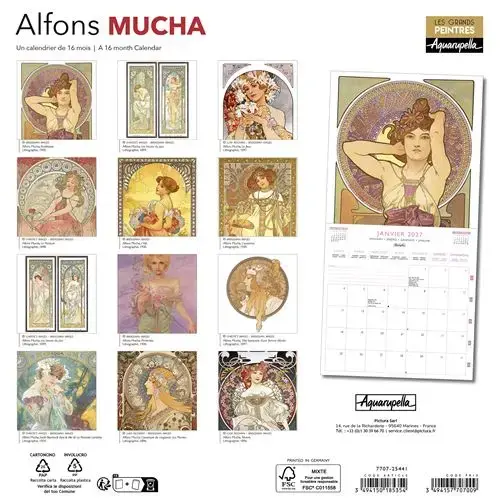 Calendriers 30x30 Museum 2027 Mucha Alfons
