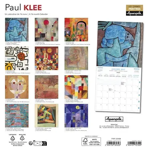 Calendriers 30x30 Museum 2027 Klee Paul