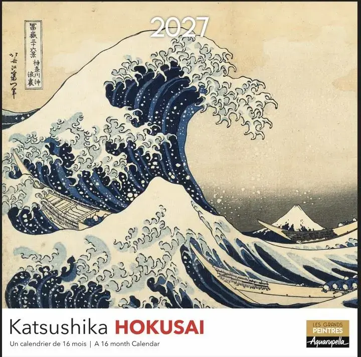 Calendriers 30x30 Museum 2027 Hokusai Katsushika