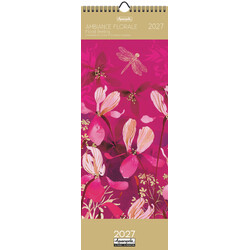 Calendriers Longs 16,5x41 2027 Ambiance florale