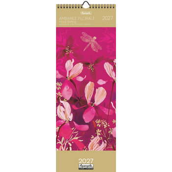 Calendriers Longs 16,5x41 2027 Ambiance florale
