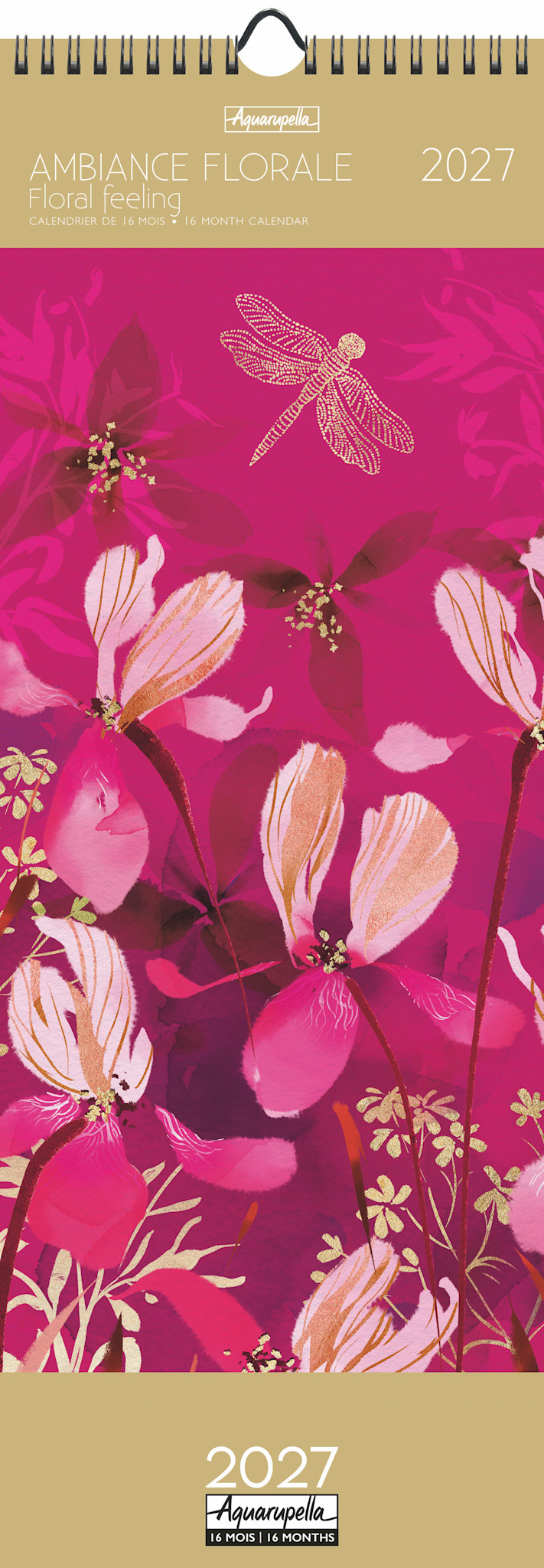 Calendriers Longs 16,5x41 2027 Ambiance florale