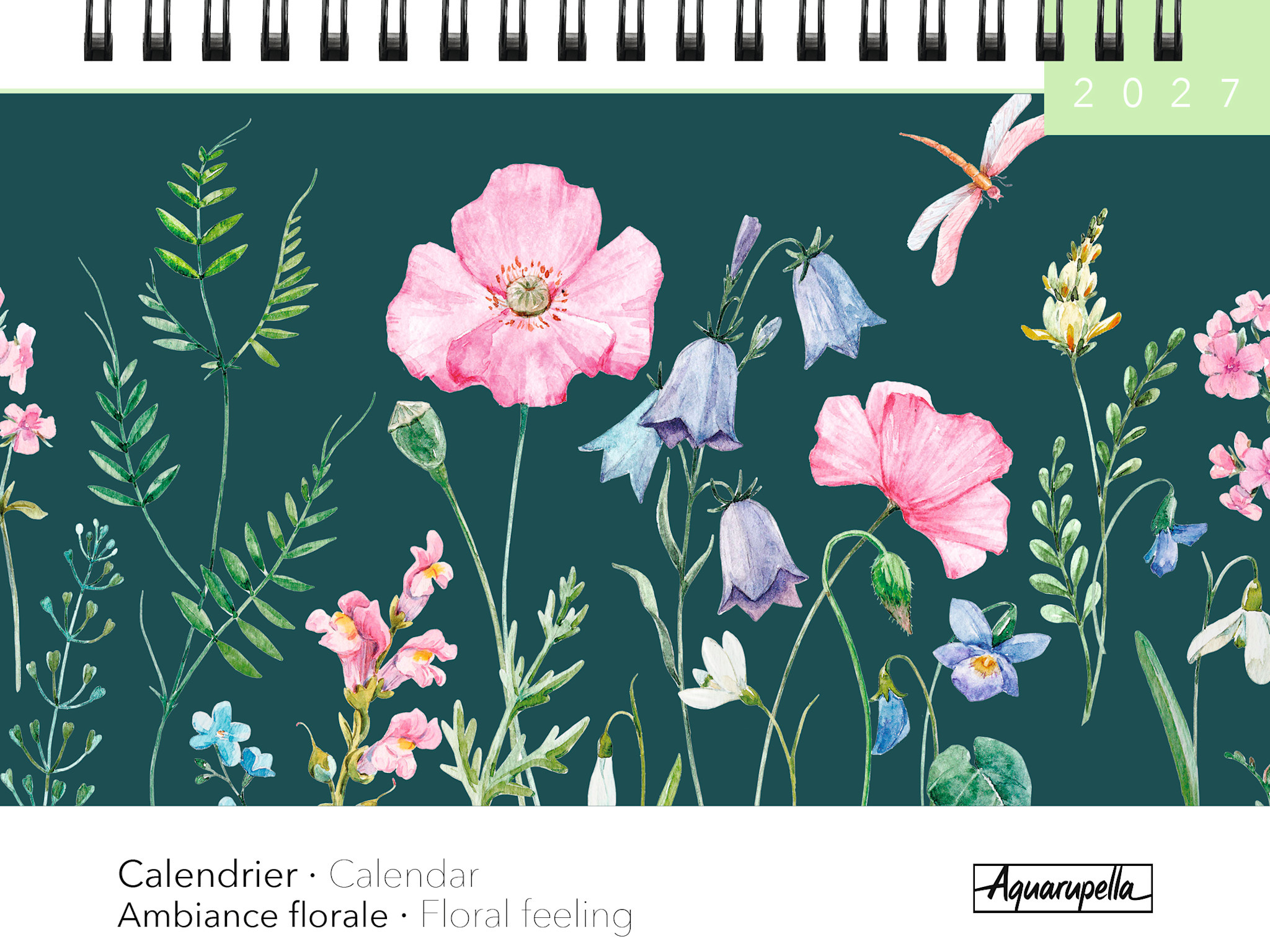 Calendriers Chevalet 18x13,5 2027 Floral