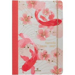 OBERTHUR Agenda Semainier 25 PEFC Sakura Poissons 24,5x17cm