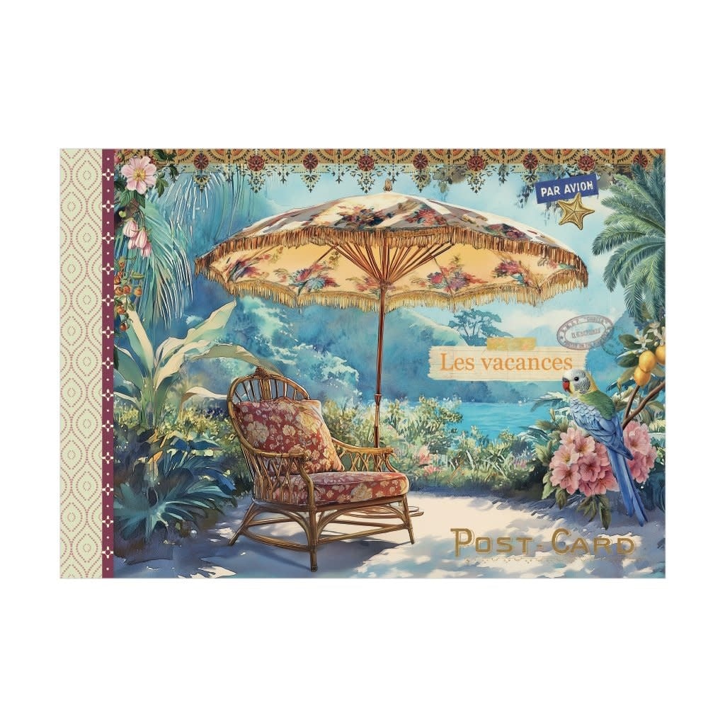 Cahier Illustre 48 Pages 21 X 15 Cm - Vacances