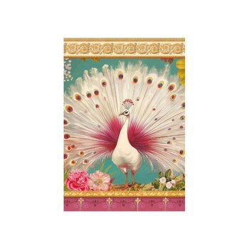Carnet Mot De Passe 48 Pages 10 X 15 Cm - Paon Blanc