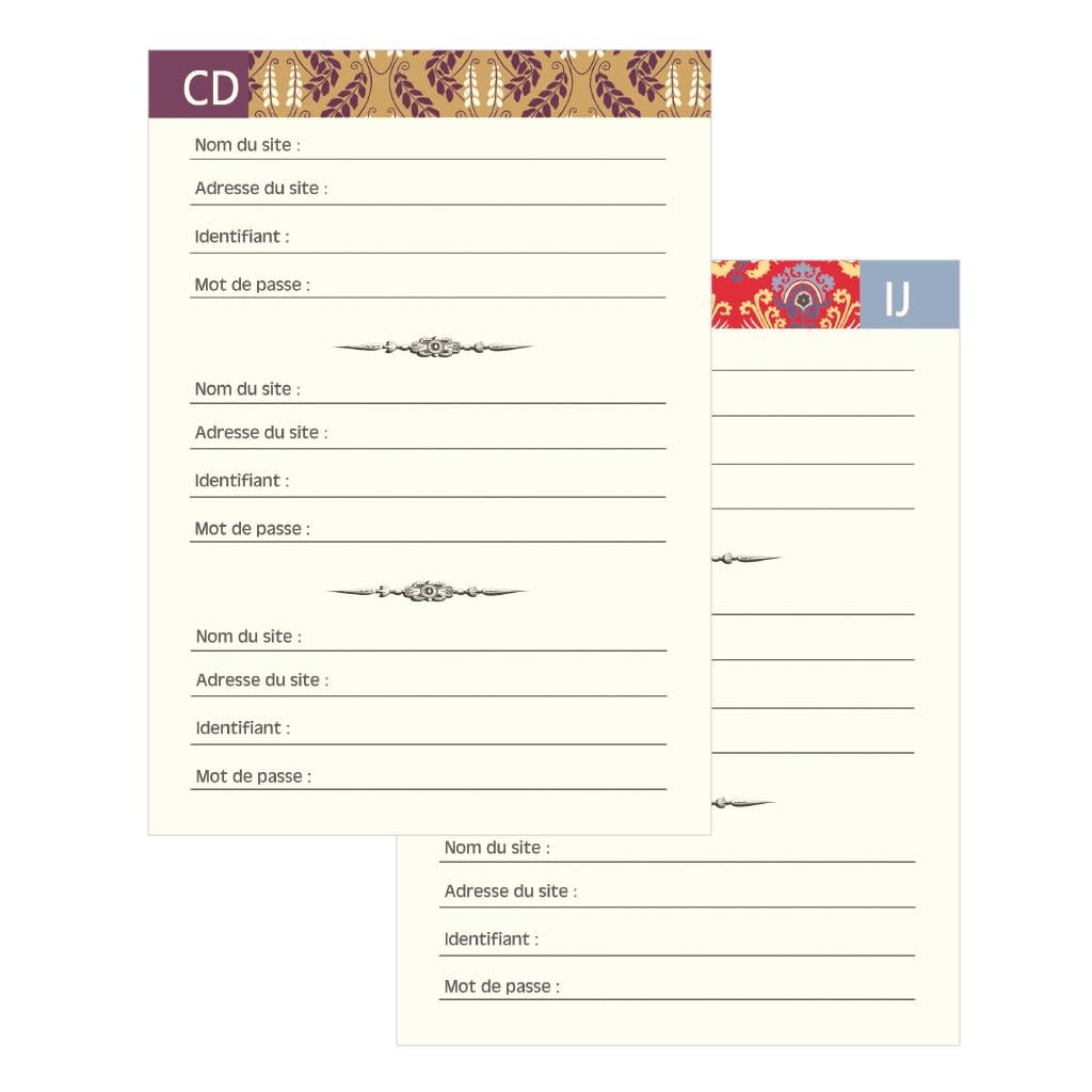Carnet Mot De Passe 48 Pages 10 X 15 Cm - Perroquet