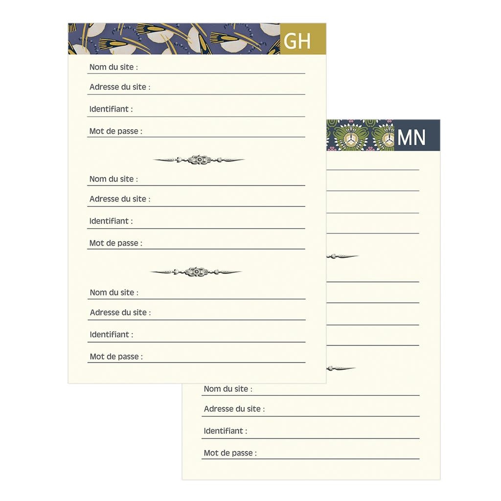 Carnet Mot De Passe 48 Pages 10 X 15 Cm - Tresors