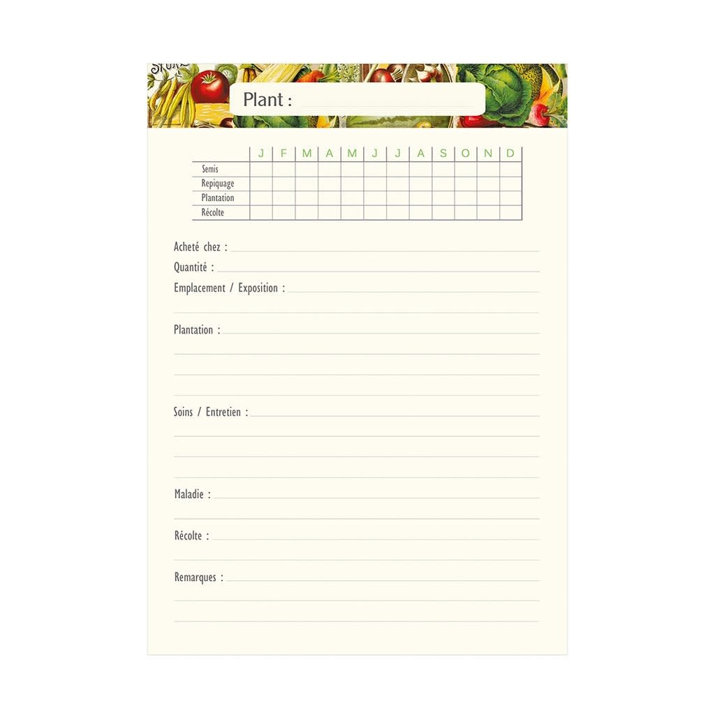 Cahier A Theme 48 Pages 15 X 21 Cm - Potager