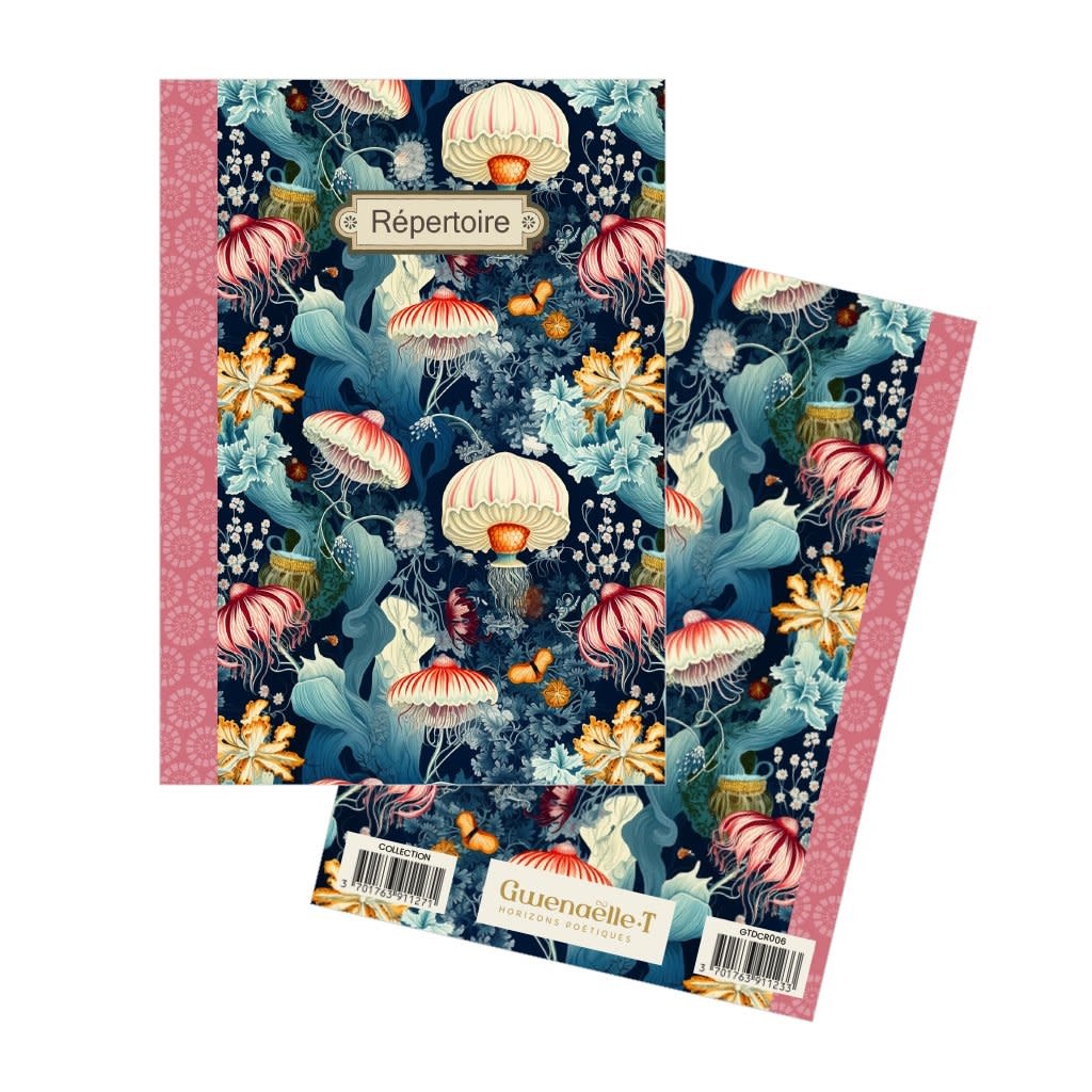 Repertoire Adresses 96 Pages 14.8 X 10.5 Cm - Pattern Meduse