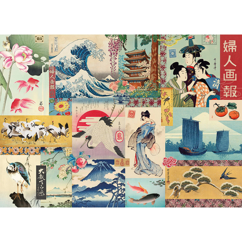 Puzzle 1000 Pcs 50 X 70 Cm + Pochon - Japon