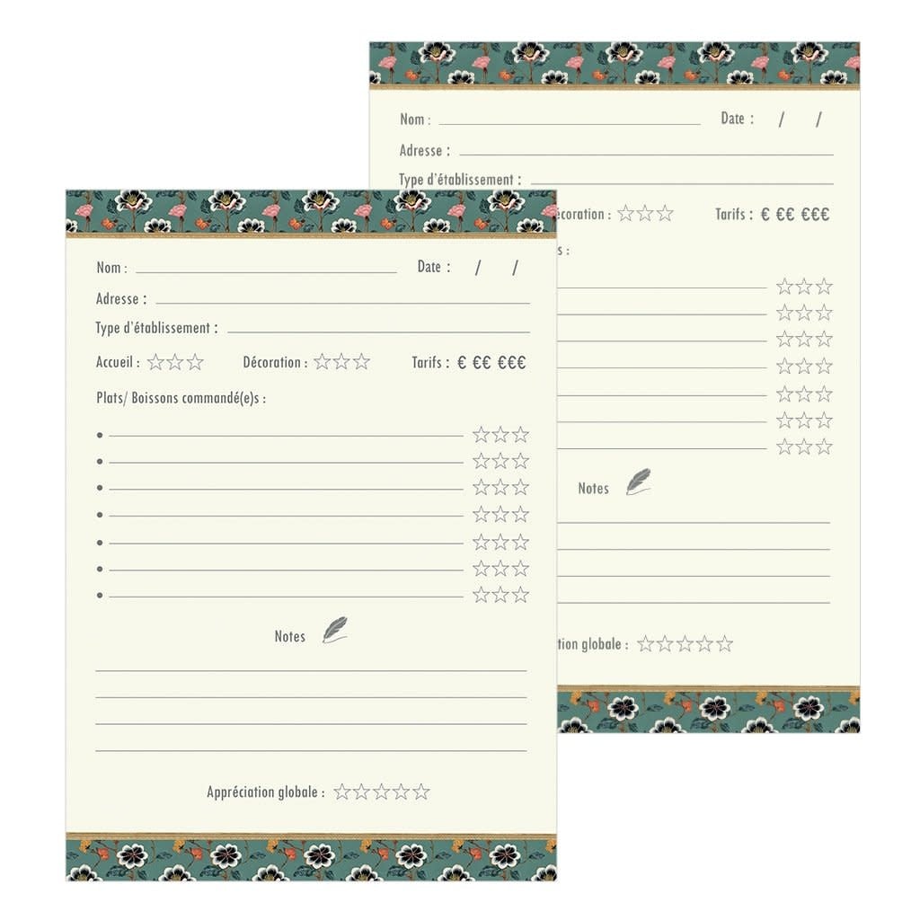 Cahier A Theme 48 Pages 15 X 21 Cm - Bonnes Adresses