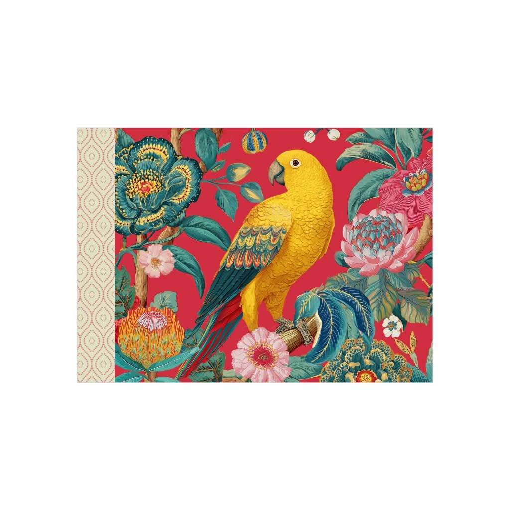 Mini Cahier Illustre 48 Pages 15 X 10 Cm - Perroquet