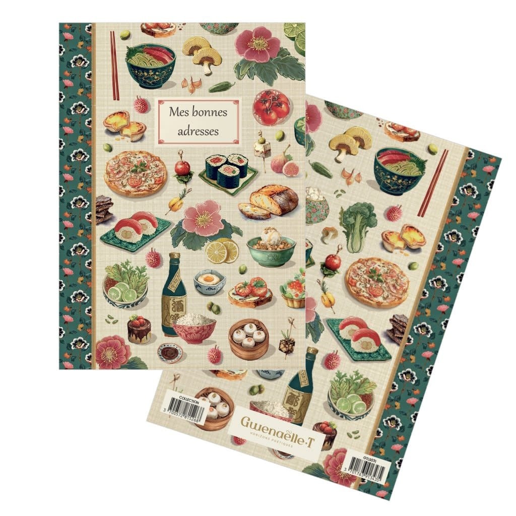 Cahier A Theme 48 Pages 15 X 21 Cm - Bonnes Adresses