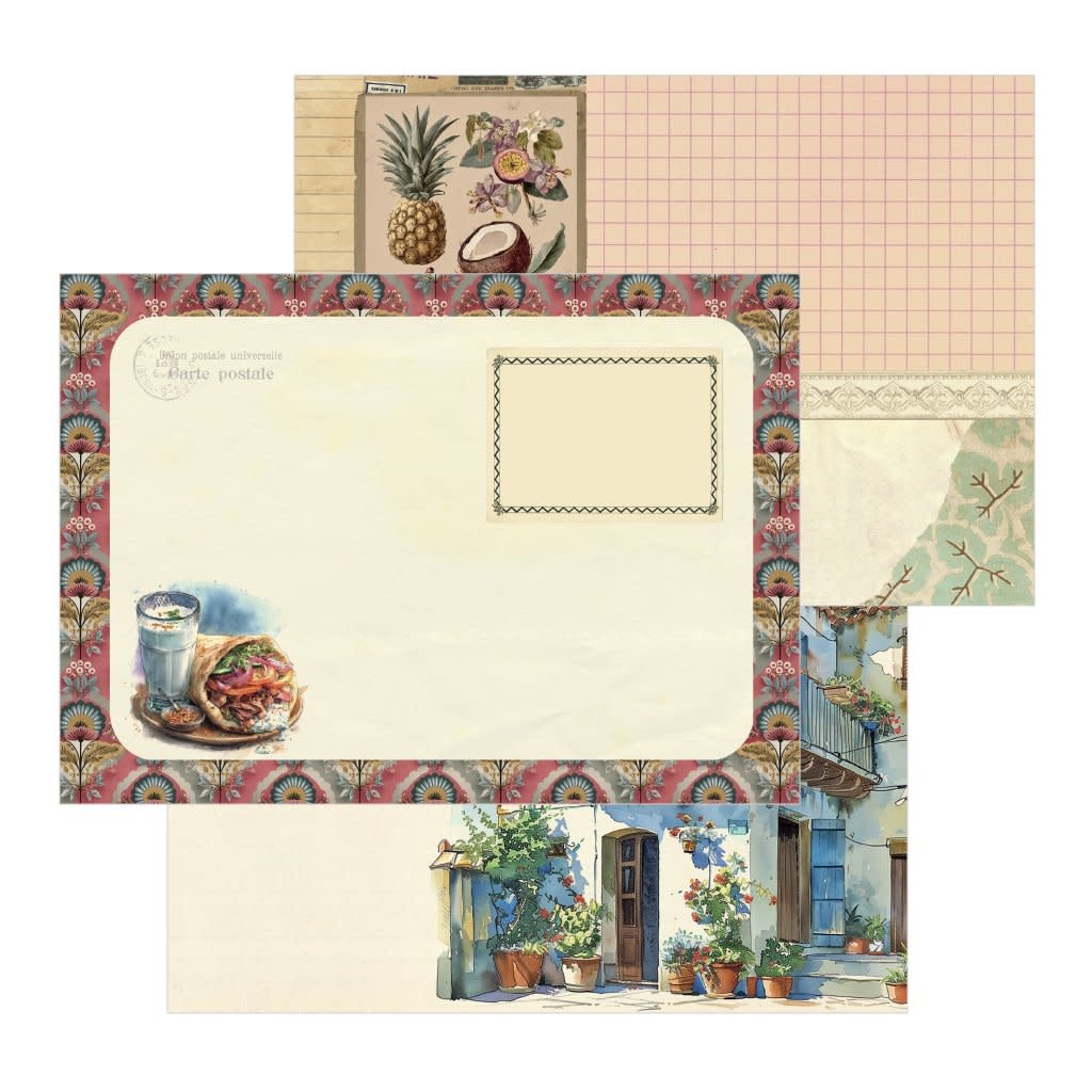 Mini Cahier Illustre 48 Pages 15 X 10 Cm - Cuisine Du Monde