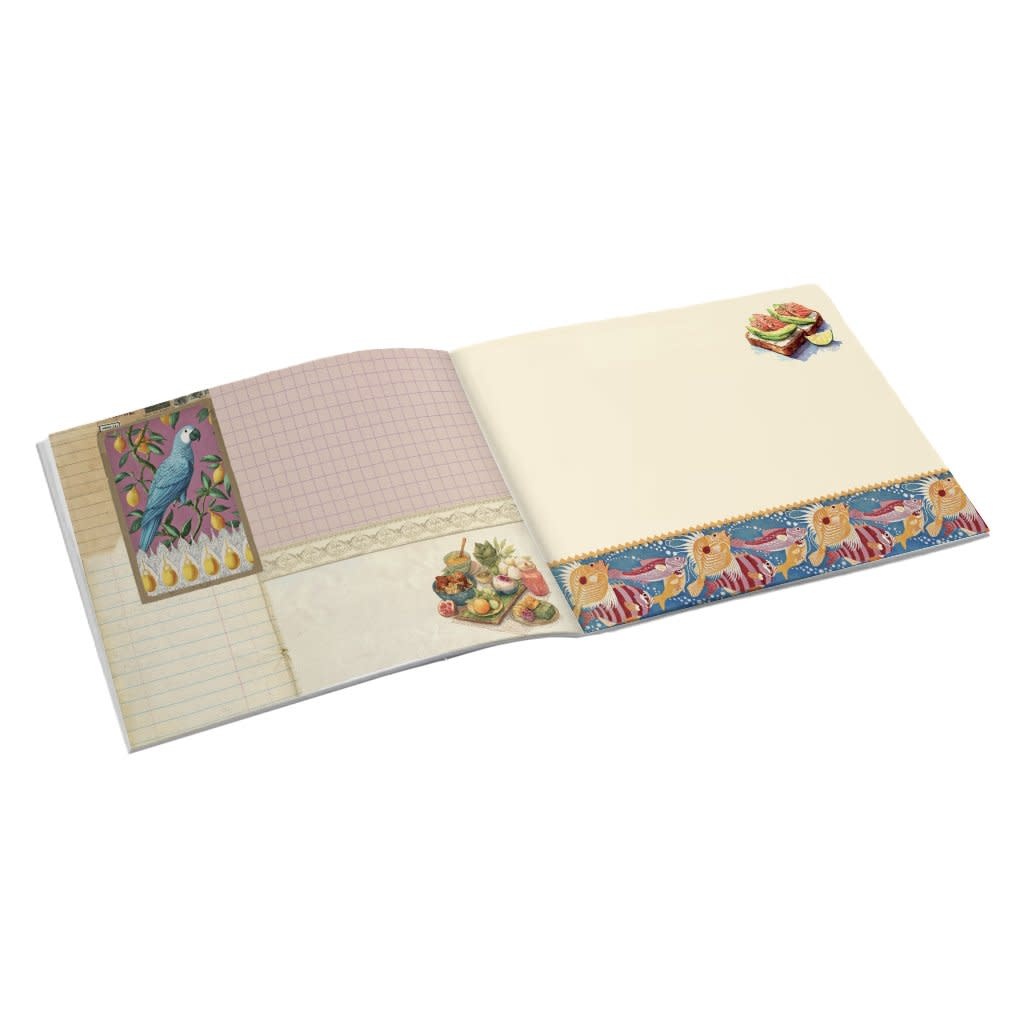Cahier Illustre 48 Pages 21 X 15 Cm - Cuisine Du Monde