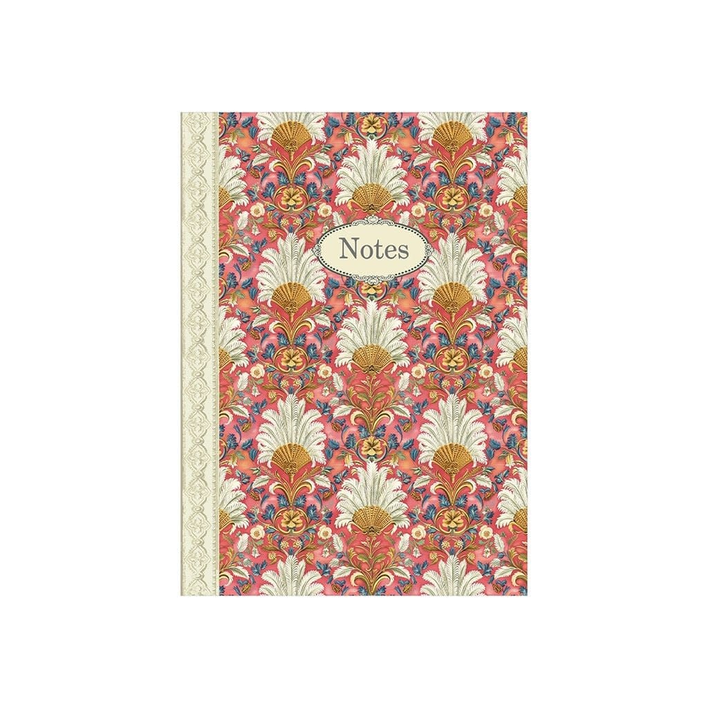 Carnet De Note 48 Pages 10.5 X 15 Cm - Pattern Terracotta Plumes