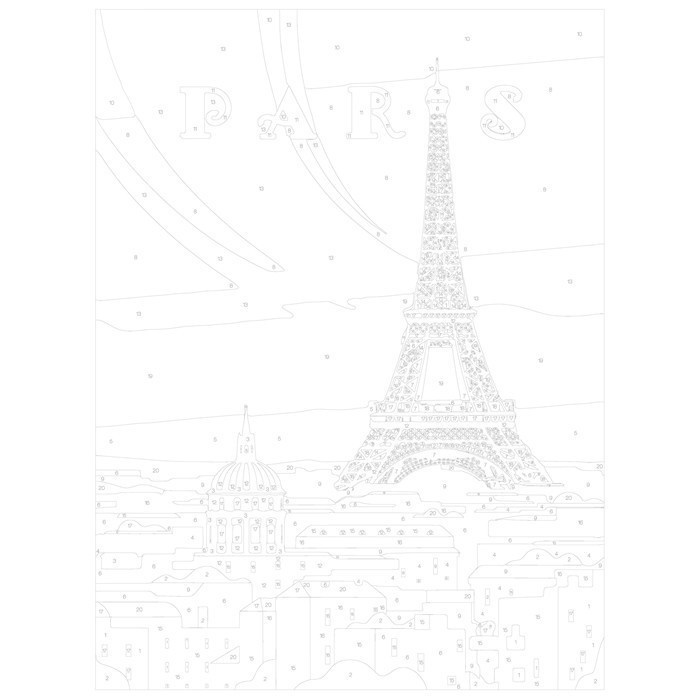 GRAINE CREATIVE Peinture Au Numéro 30x40cm Paris