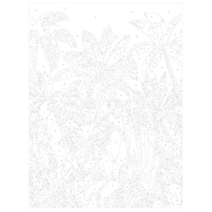 GRAINE CREATIVE Peinture Au Numéro 30x40cm Nature Tropicale