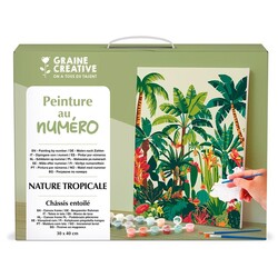 GRAINE CREATIVE Peinture Au Numéro 30x40cm Nature Tropicale