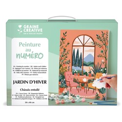 GRAINE CREATIVE Peinture Au Numéro 30x40cm Jardin D'Hiver