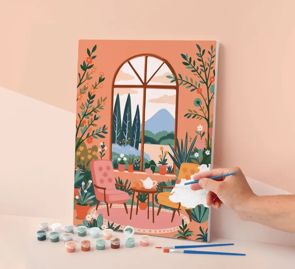 GRAINE CREATIVE Peinture Au Numéro 30X40cm Jardin D'Hiver